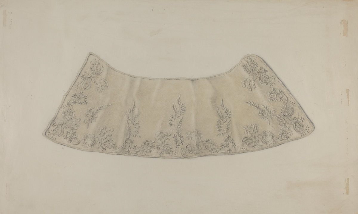Embroidered Lace Collar by Frank Nelson (American, active c. 1935), 16X12"(A3)Poster Print