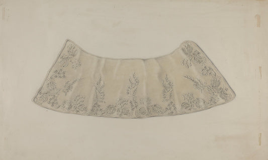 Embroidered Lace Collar by Frank Nelson (American, active c. 1935), 16X12"(A3)Poster Print