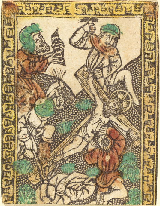 c. 1470/1480 by German 15th Century (Christ Nailed to the Cross), 16X12"(A3)Poster Print