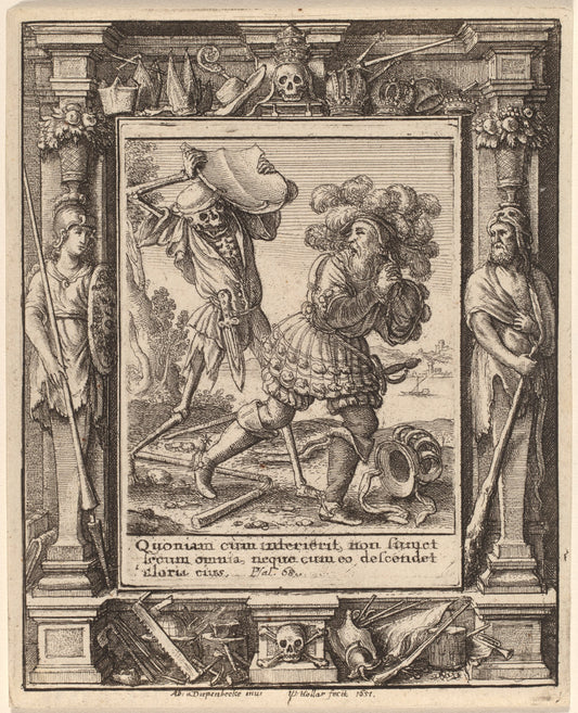 Count by Wenceslaus Hollar after Hans Holbein the Younger after Abraham van Diepenbeeck (Bohemian, 1607 - 1677), 16X12"(A3)Poster Print