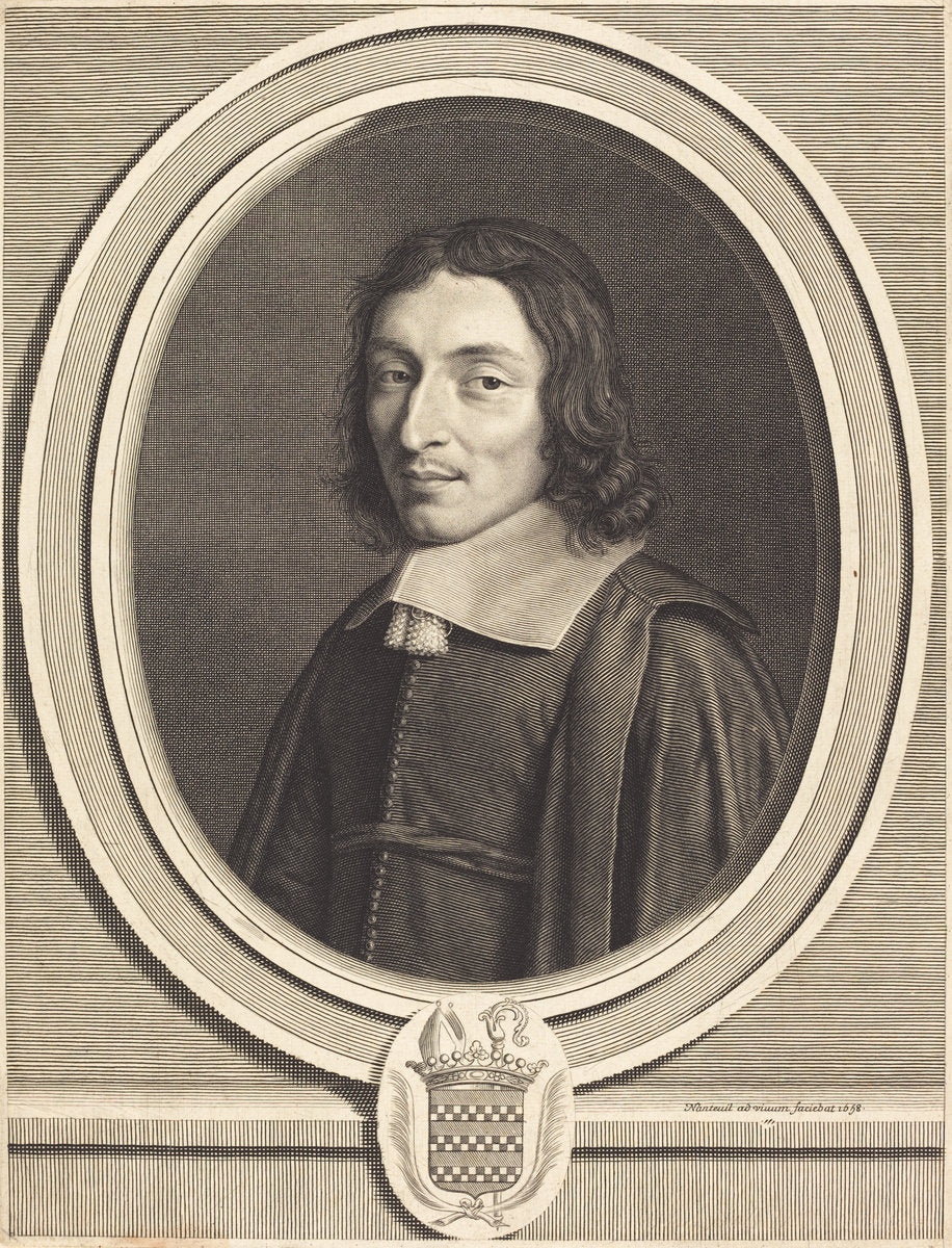 Cardinal de Coislin by Robert Nanteuil (French, 1623 - 1678), 16X12"(A3)Poster Print