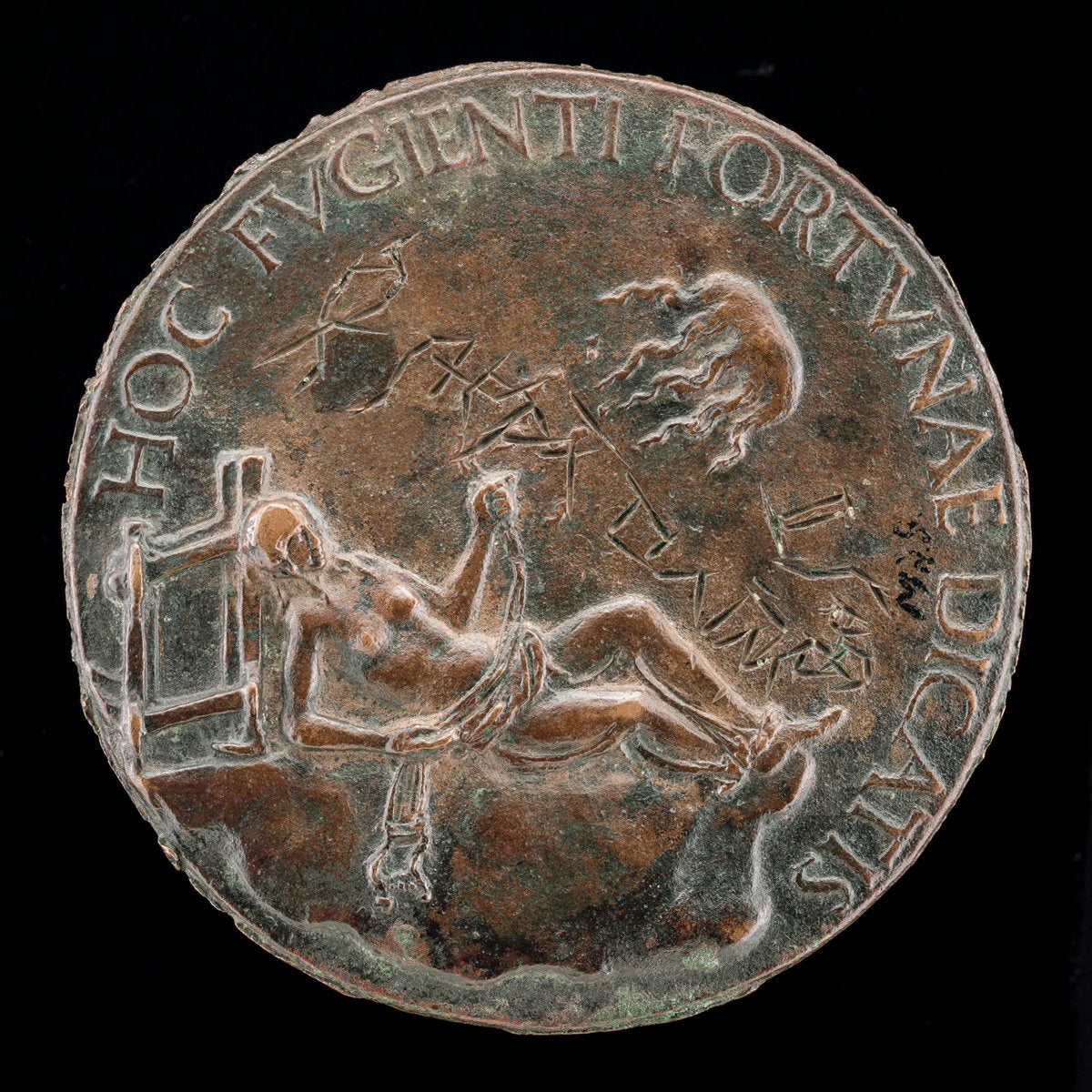 Female Figure Holding a Bridle [reverse] by Adriano Fiorentino (Italian, c. 1450/1460 - 1499), 16X12"(A3)Poster Print