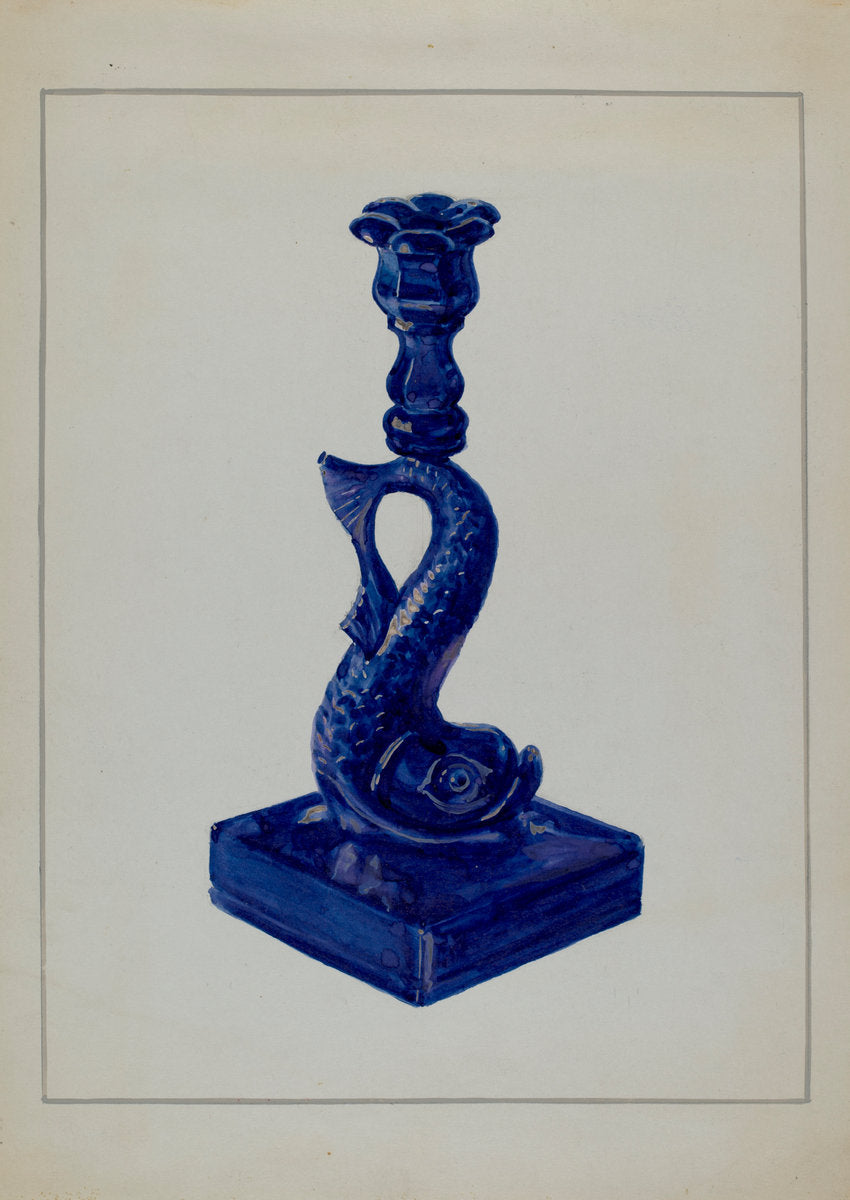 Candlestick by Marcus Moran (American, active c. 1935), 16X12"(A3)Poster Print