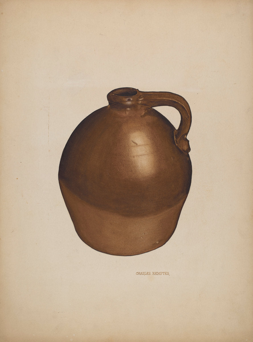 Vinegar Jug by Charles Kempter (American, active c. 1935), 16X12"(A3)Poster Print