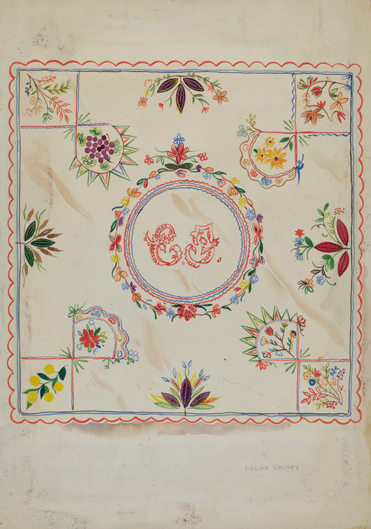 Blanket by Lillian Causey (American, active c. 1935), 16X12"(A3)Poster Print