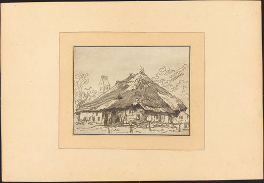 Swiss Cottages by Regina Katharina Quarry after Franz Schutz (German, c. 1762 - c. 1818), 16X12"(A3)Poster Print