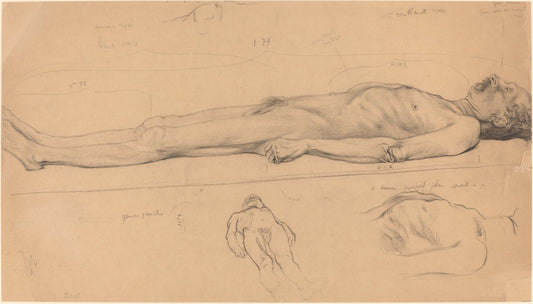 The Corpse (Study for The Dead Christ) by Félix Vallotton (Swiss, 1865 - 1925), 16X12"(A3)Poster Print