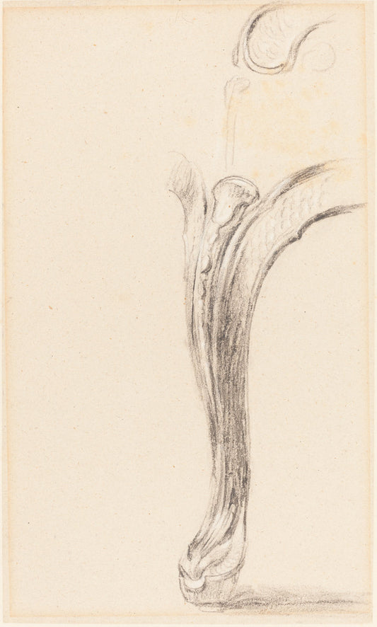 Study of a Chair Leg by Sir David Wilkie (Scottish, 1785 - 1841), 16X12"(A3)Poster Print