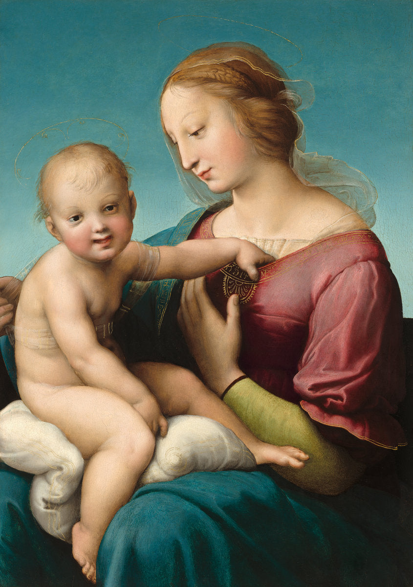 The Niccolini-Cowper Madonna by Raphael (Marchigian, 1483 - 1520), 16X12"(A3)Poster Print