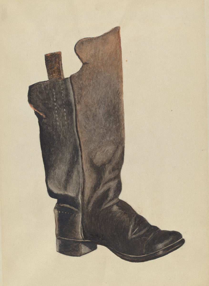 Child's Boot by Earl Butlin (American, active c. 1935), 16X12"(A3)Poster Print