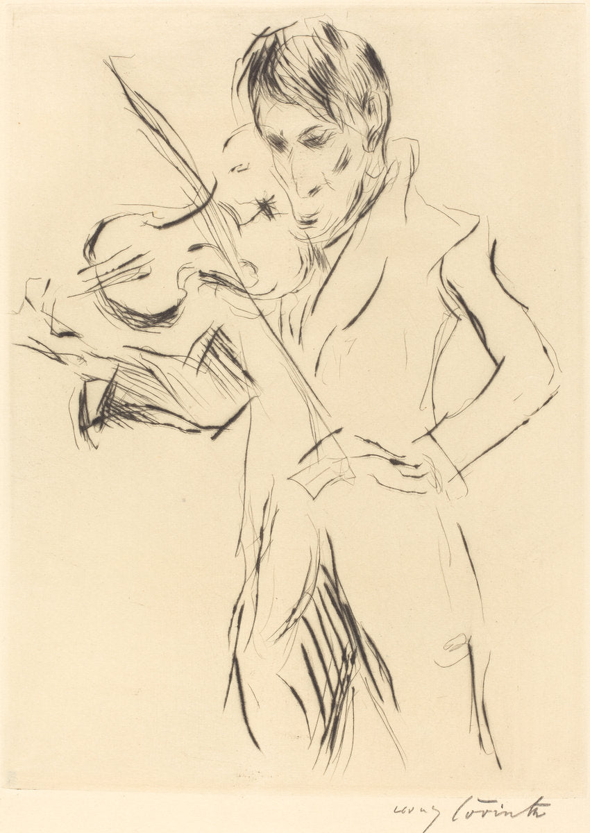 Andreas Weissgaerber-II (Bildnis Andreas Weissgaerber) by Lovis Corinth (German, 1858 - 1925), 16X12"(A3)Poster Print
