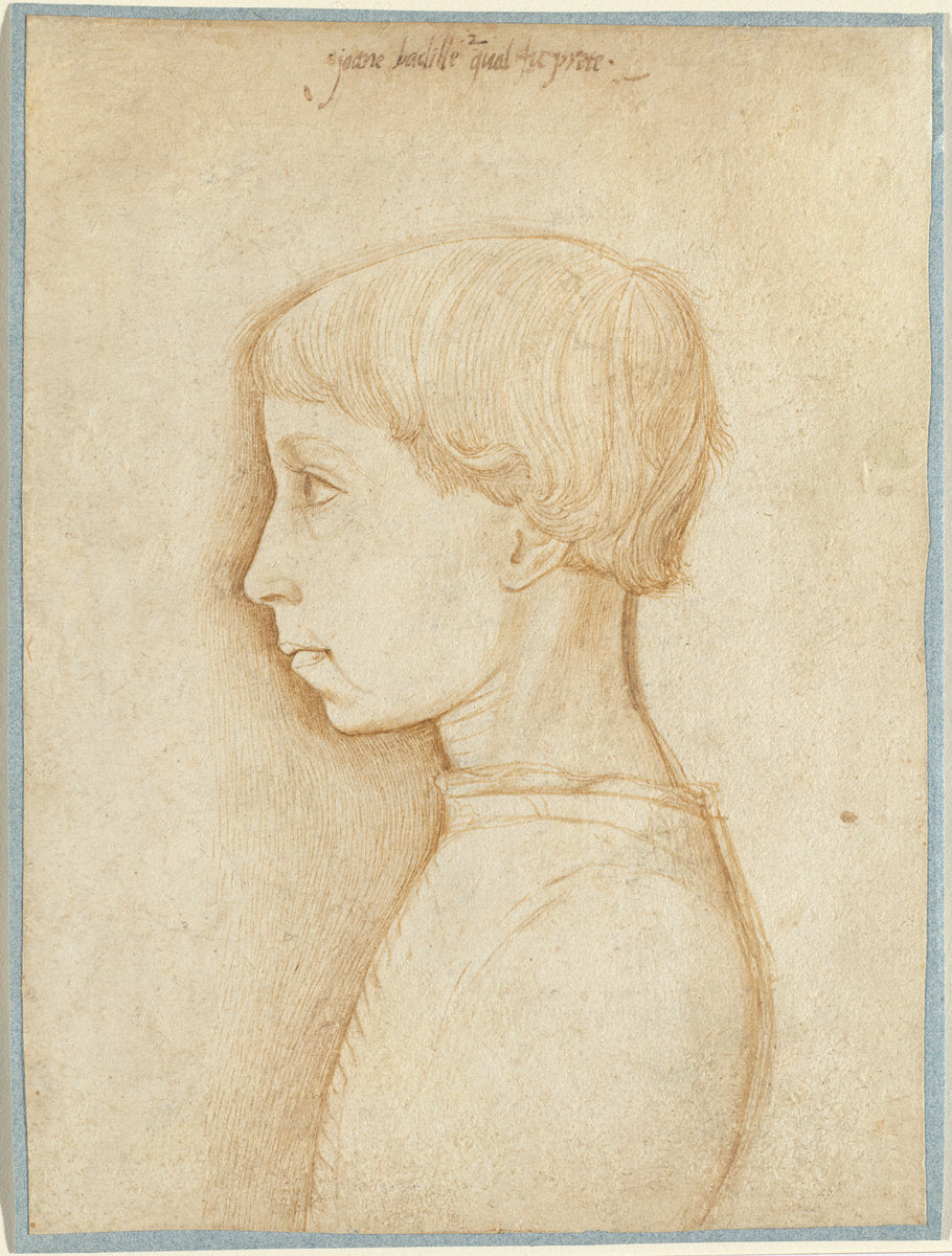 Portrait of a Boy in Profile by Giovanni Badile (Veronese, 1379 - 1448/1451), 16X12"(A3)Poster Print
