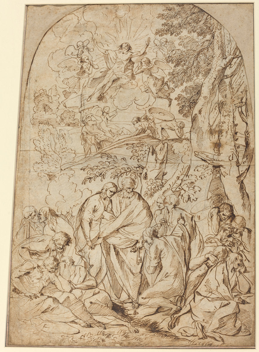 The Resurrection by Pietro Testa (Italian, 1612 - 1650), 16X12"(A3)Poster Print