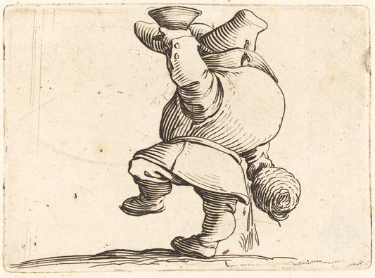 The Drinker, Back View by Jacques Callot (French, 1592 - 1635), 16X12"(A3)Poster Print