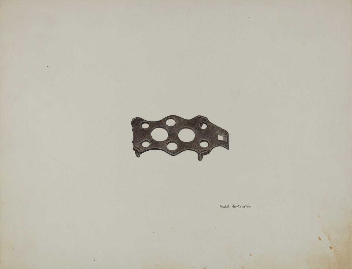 Metal Trivet by Violet Hartenstein (American, active c. 1935), 16X12"(A3)Poster Print