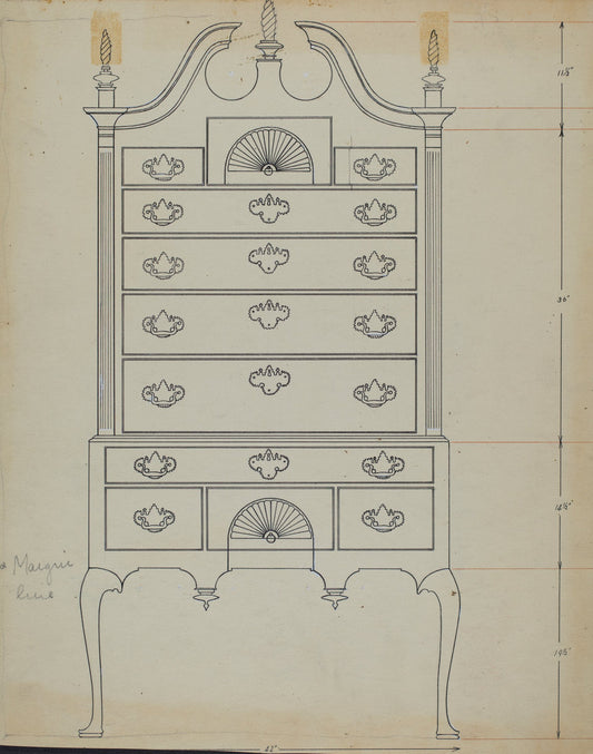 1935/1942 by American 20th Century (Chest), 16X12"(A3)Poster Print