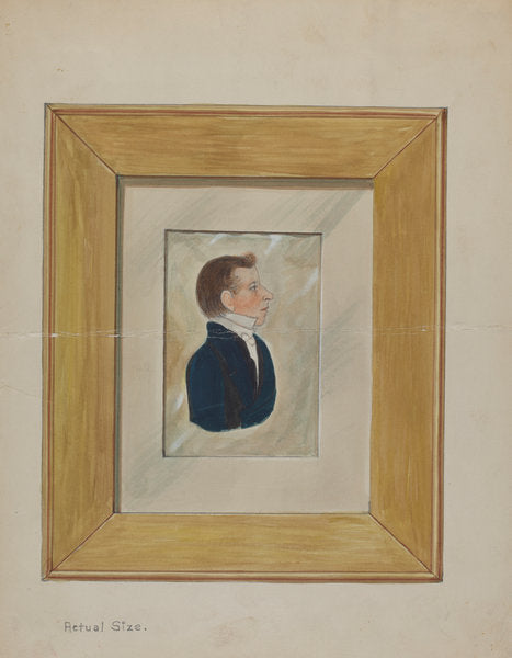 Portrait by William Vergani (American, active c. 1935), 16X12"(A3)Poster Print