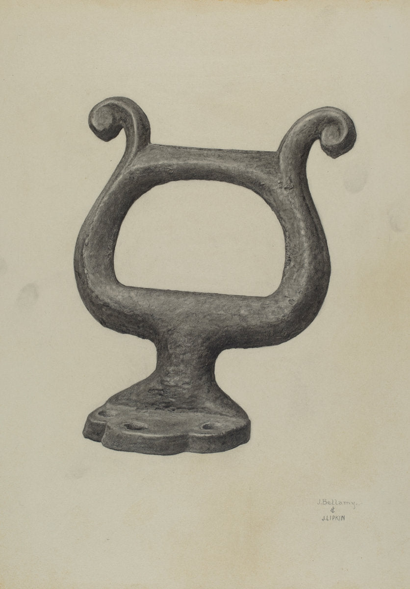 Foot Scraper by Julius Bellamy and Jacob Lipkin (American, active c. 1935), 16X12"(A3)Poster Print