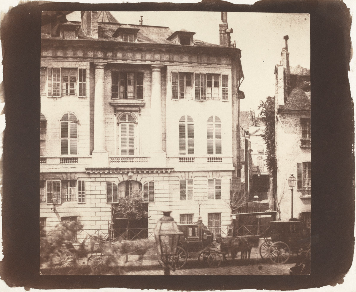 The Boulevards of Paris by William Henry Fox Talbot (British, 1800 - 1877), 16X12"(A3)Poster Print