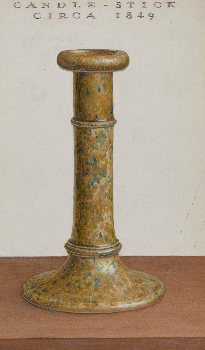 Candlestick by Roy Williams (American, active c. 1935), 16X12"(A3)Poster Print