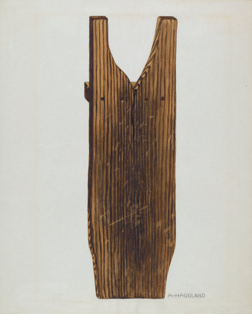 Bootjack by Augustine Haugland (American, active c. 1935), 16X12"(A3)Poster Print