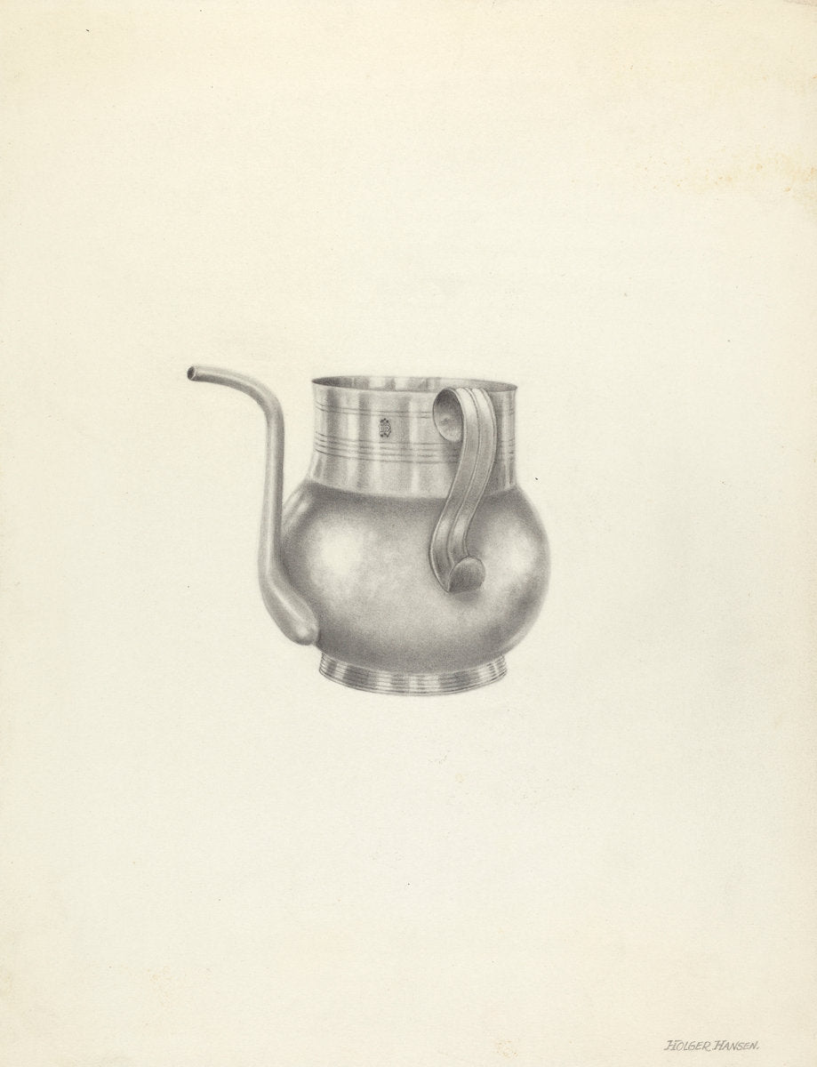 Silver Spout Cup by Holger Hansen (American, active c. 1935), 16X12"(A3)Poster Print