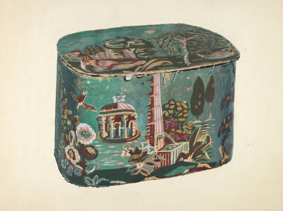 Bandbox by Holger Hansen (American, active c. 1935), 16X12"(A3)Poster Print