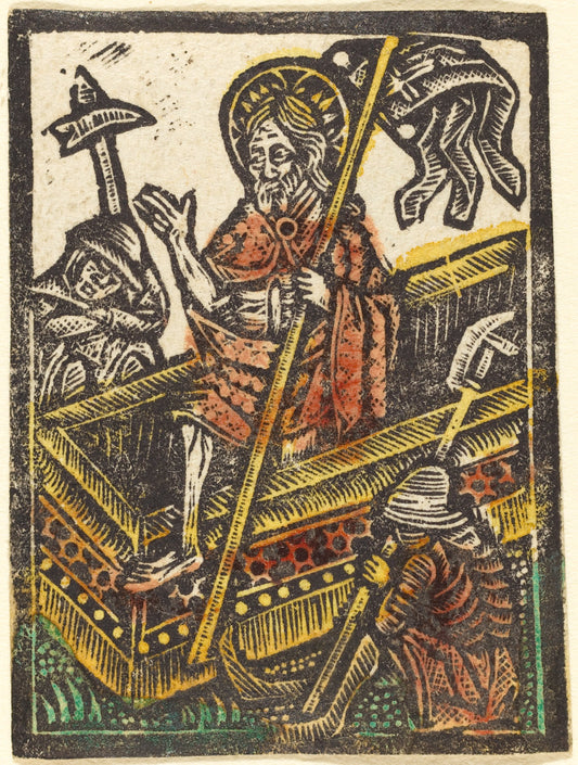1460/1480 by Workshop of Master of the Aachen Madonna (The Resurrection), 16X12"(A3)Poster Print