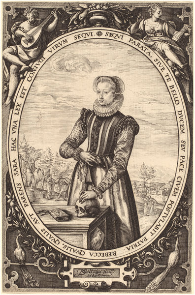 Cornelia van de Capelle by Hendrik Goltzius (Dutch, 1558 - 1617), 16X12"(A3)Poster Print
