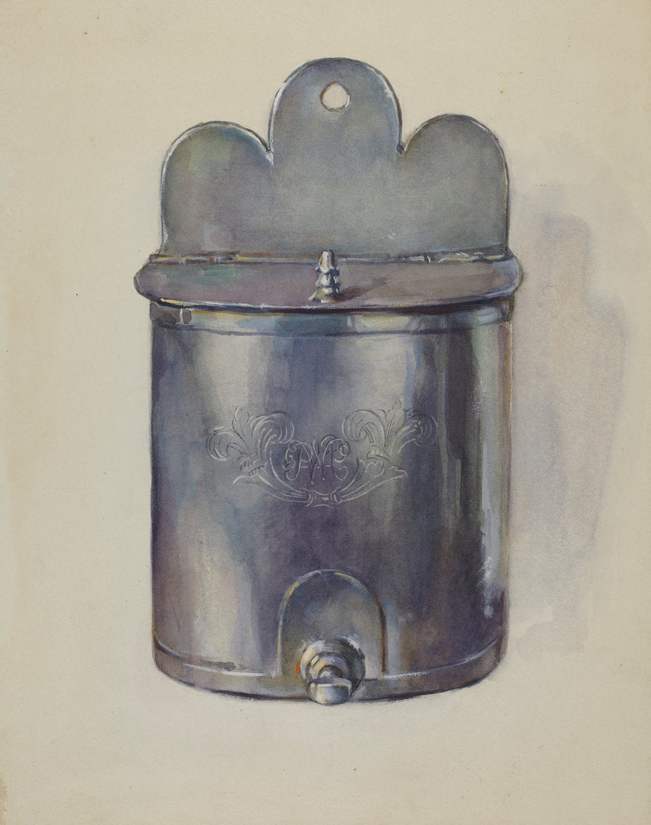 Pewter Ewer by John Dixon (American, active c. 1935), 16X12"(A3)Poster Print