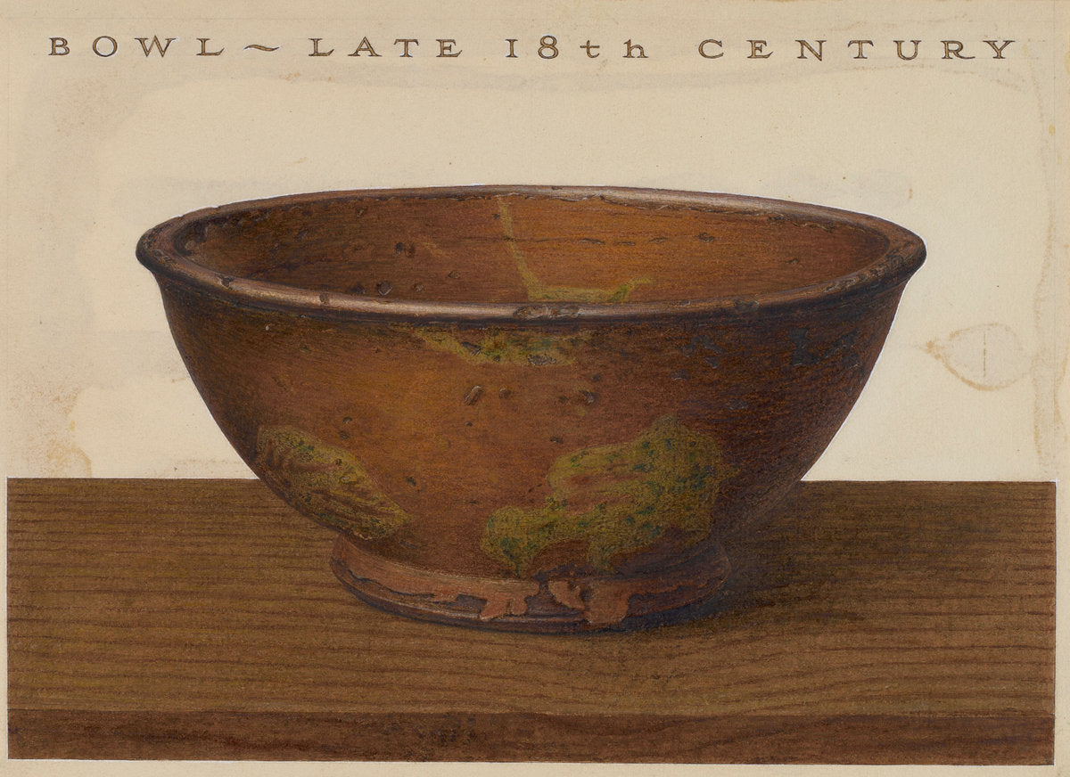 Bowl by John Matulis (American, 1910 - 2000), 16X12"(A3)Poster Print