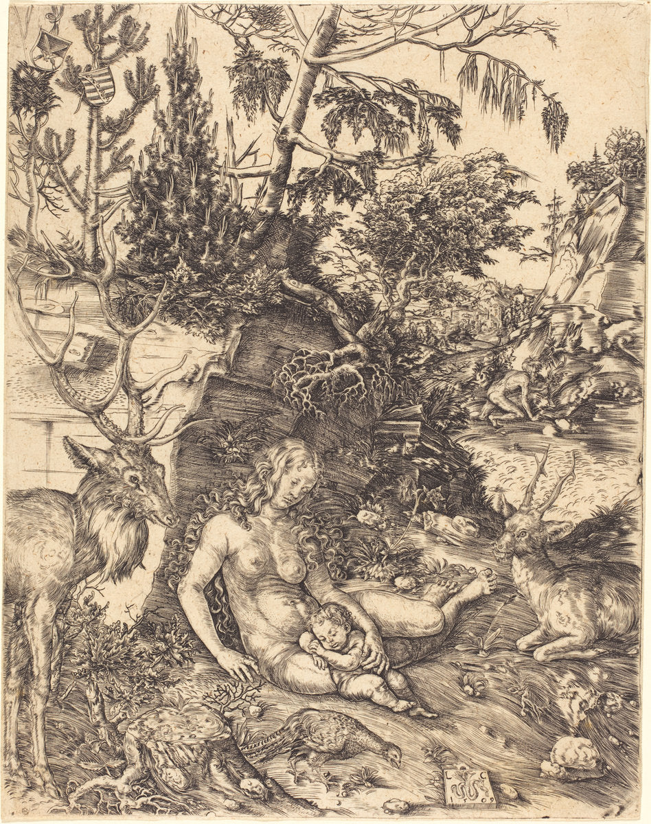 The Penance of Saint John Chrysostom by Lucas Cranach the Elder (German, 1472 - 1553), 16X12"(A3)Poster Print