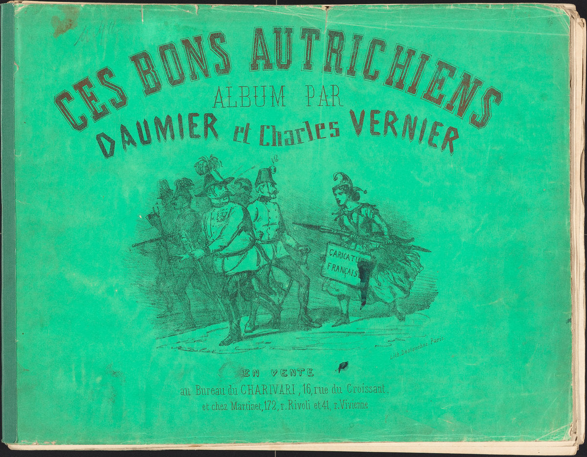 Ces Bons Autrichiens by Honoré Daumier and Charles Vernier (French, 1808 - 1879), 16X12"(A3)Poster Print