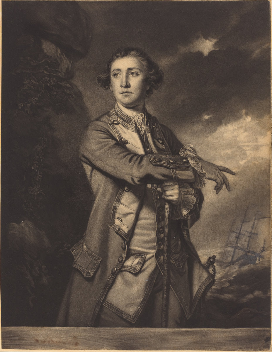 James Lockhart [proof] by James McArdell after Sir Joshua Reynolds (British, c. 1729 - 1765), 16X12"(A3)Poster Print