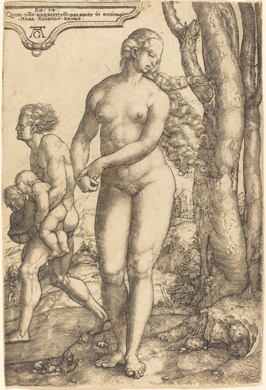 Rhea Silvia by Heinrich Aldegrever (German, 1502 - 1555/1561), 16X12"(A3)Poster Print