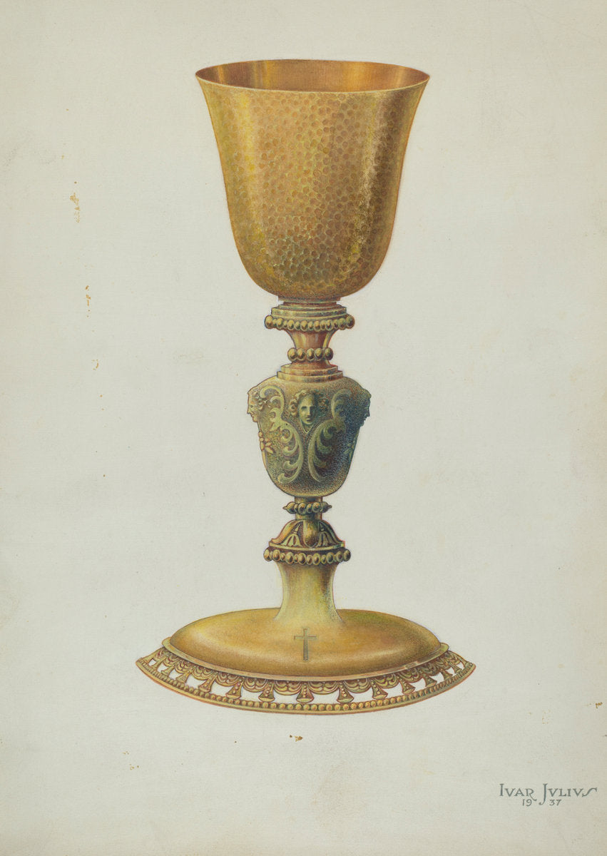 Chalice by Ivar Julius (American, active c. 1935), 16X12"(A3)Poster Print