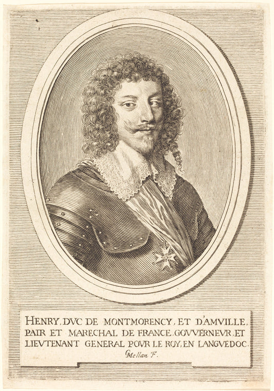 Claude de Lingendes by Claude Mellan (French, 1598 - 1688), 16X12"(A3)Poster Print