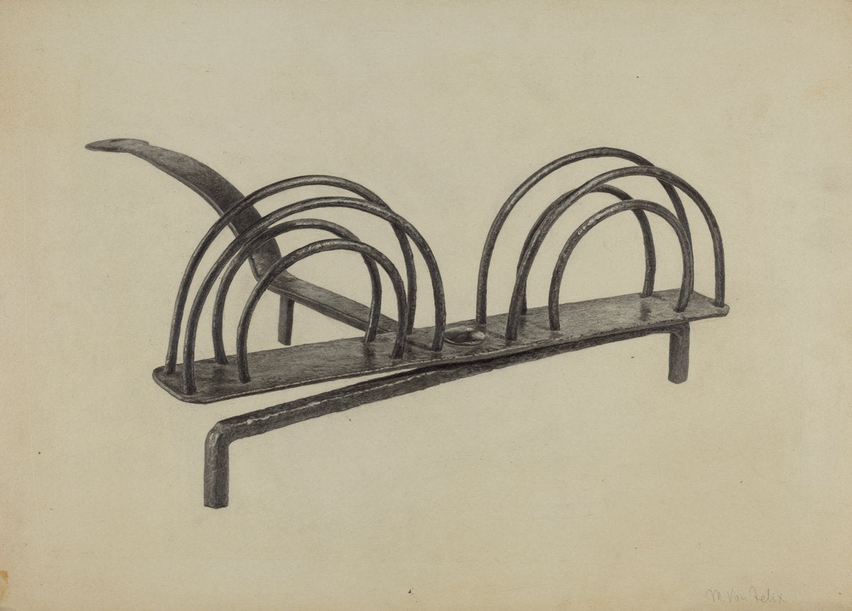 Toast Rack by Maurice Van Felix (American, active c. 1935), 16X12"(A3)Poster Print