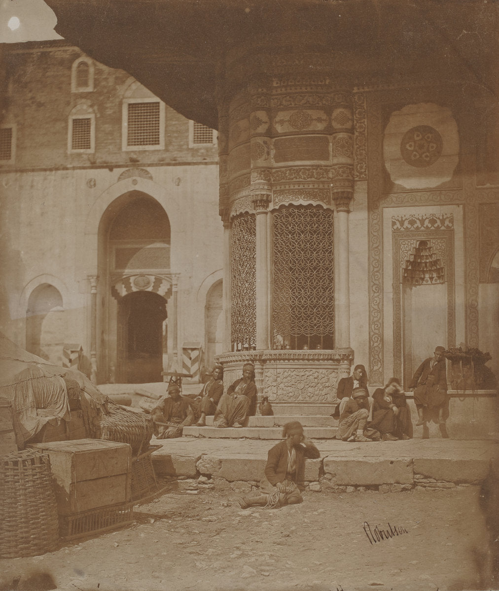 Gate to Imperial Palace and Fountain of Ahmed III by James Robertson (British, 1813 - 1888), 16X12"(A3)Poster Print