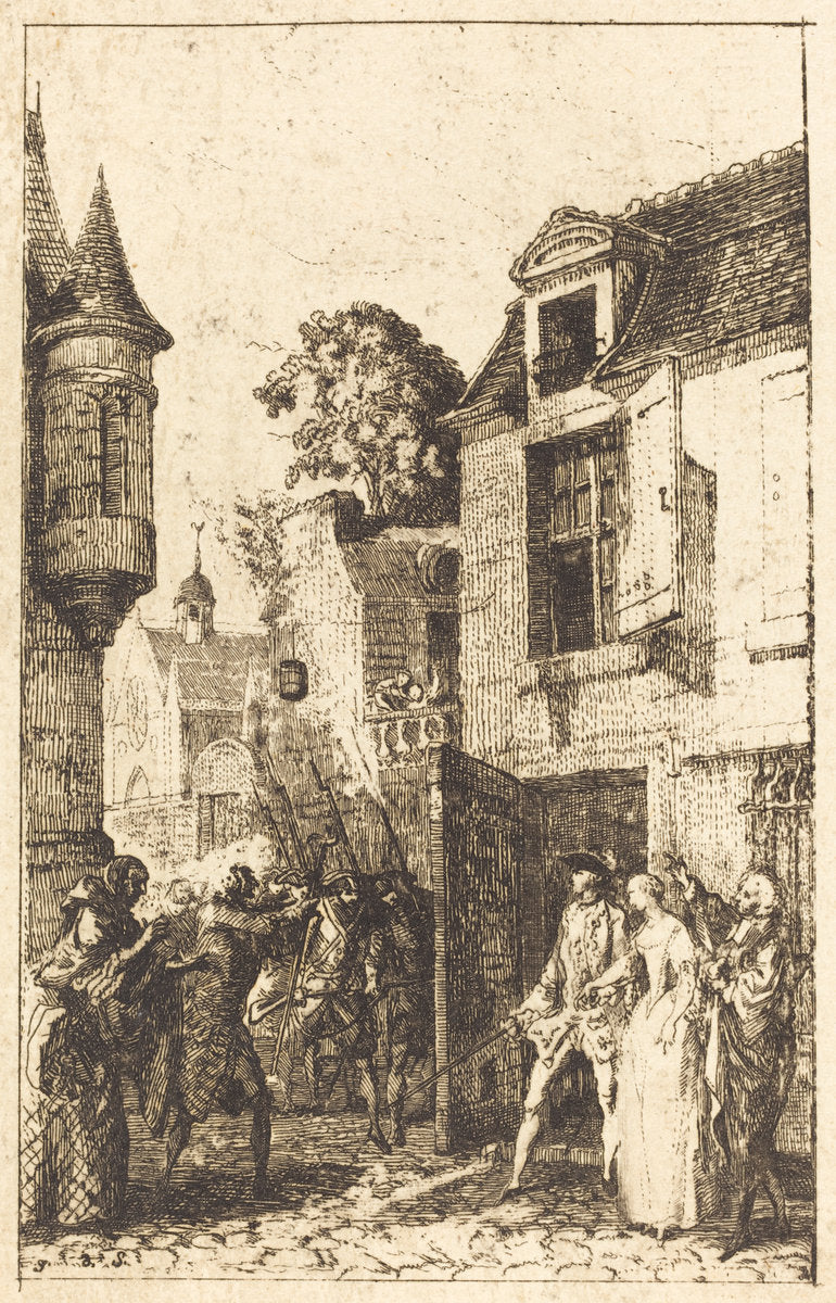 On ne s'avise jamais de tout by Gabriel Jacques de Saint-Aubin (French, 1724 - 1780), 16X12"(A3)Poster Print