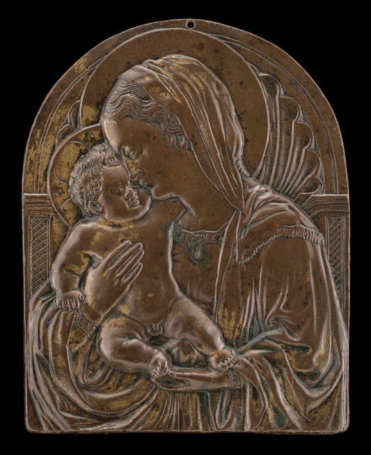 mid 15th century by after Donatello (Madonna and Child before a Niche), 16X12"(A3)Poster Print