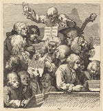 A Chorus of Singers by William Hogarth (English, 1697 - 1764), 16X12"(A3)Poster Print