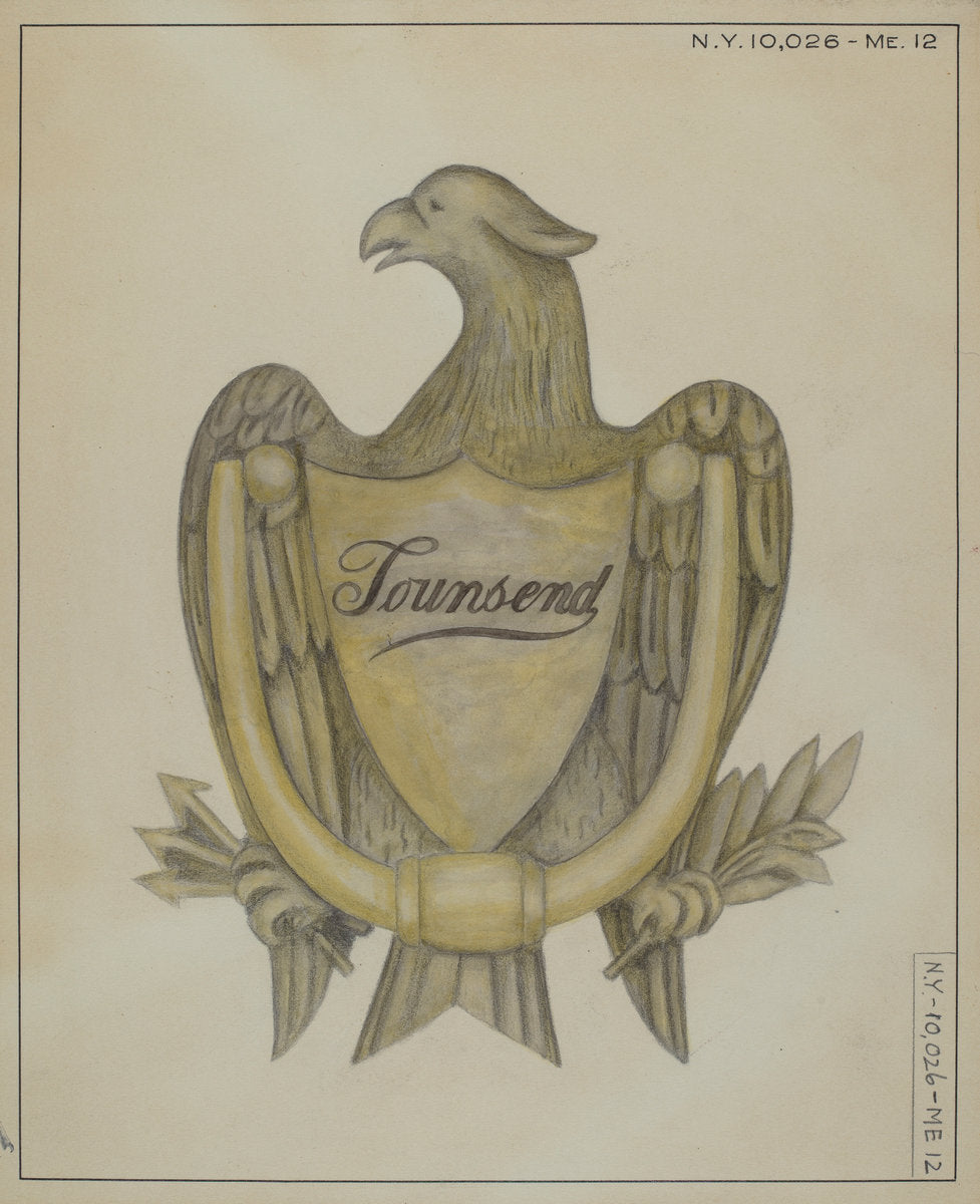 Doorknocker by E.N. Dunne (American, active c. 1935), 16X12"(A3)Poster Print
