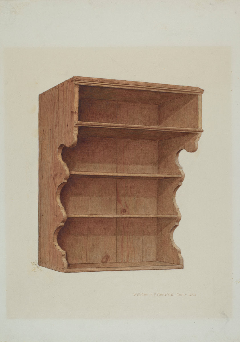 Hanging Shelf by William H. Edwards (American, active c. 1935), 16X12"(A3)Poster Print