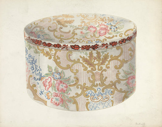 Bandbox by Eleanor Ruelos (American, active c. 1935), 16X12"(A3)Poster Print