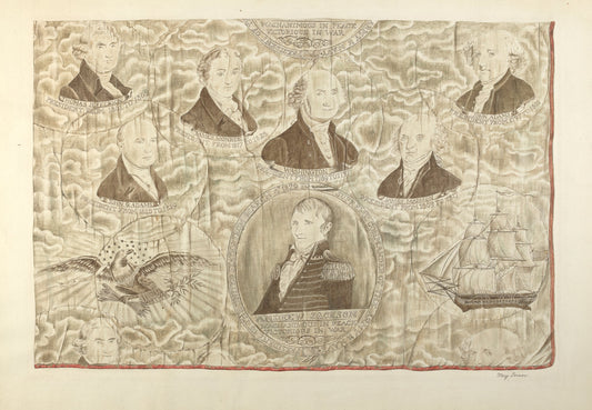 Printed Textile by Mary Berner (American, active c. 1935), 16X12"(A3)Poster Print