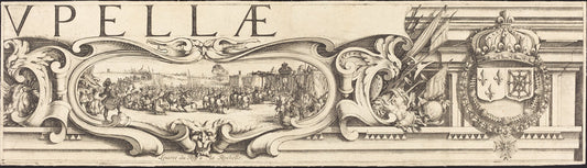 The Siege of La Rochelle [plate 3 of 16;  set comprises 1952.8.97-112] by Jacques Callot and Abraham Bosse (French, 1602 - 1676), 16X12"(A3)Poster Print