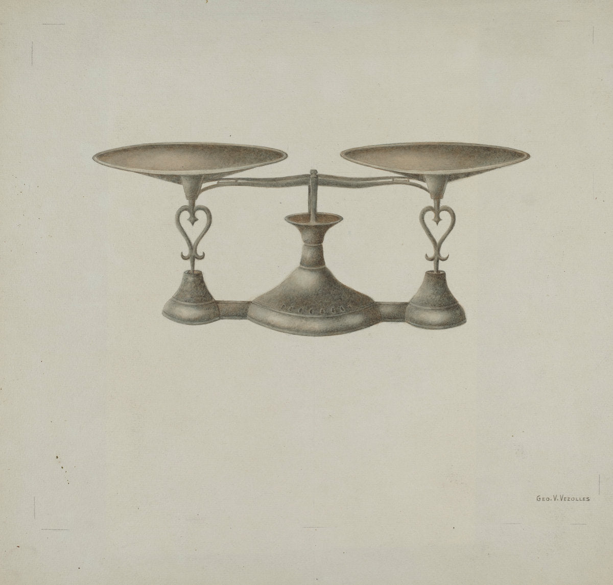 Shaker Scales by George V. Vezolles (American, 1885 - 1956), 16X12"(A3)Poster Print