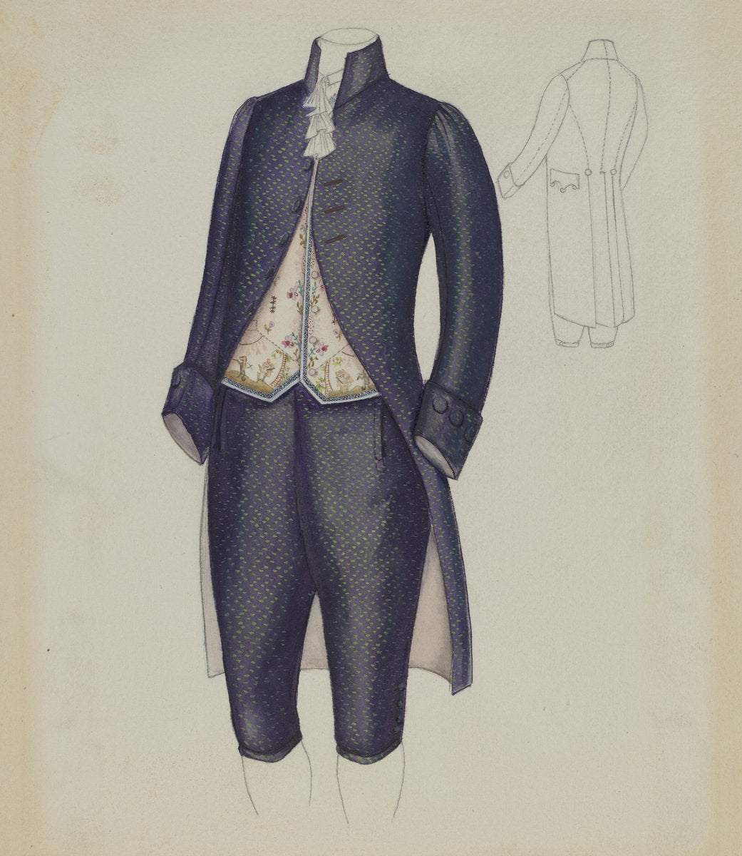 Man's Suit by Nancy Crimi (American, active c. 1935), 16X12"(A3)Poster Print