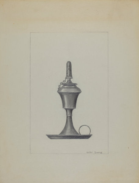 Lamp by Hester Duany (American, 1891 - 1964), 16X12"(A3)Poster Print
